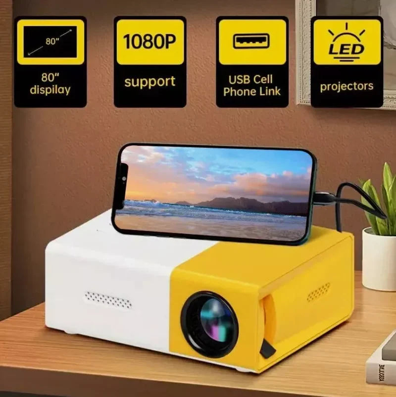 Portable Mini Home Theater LED Projector